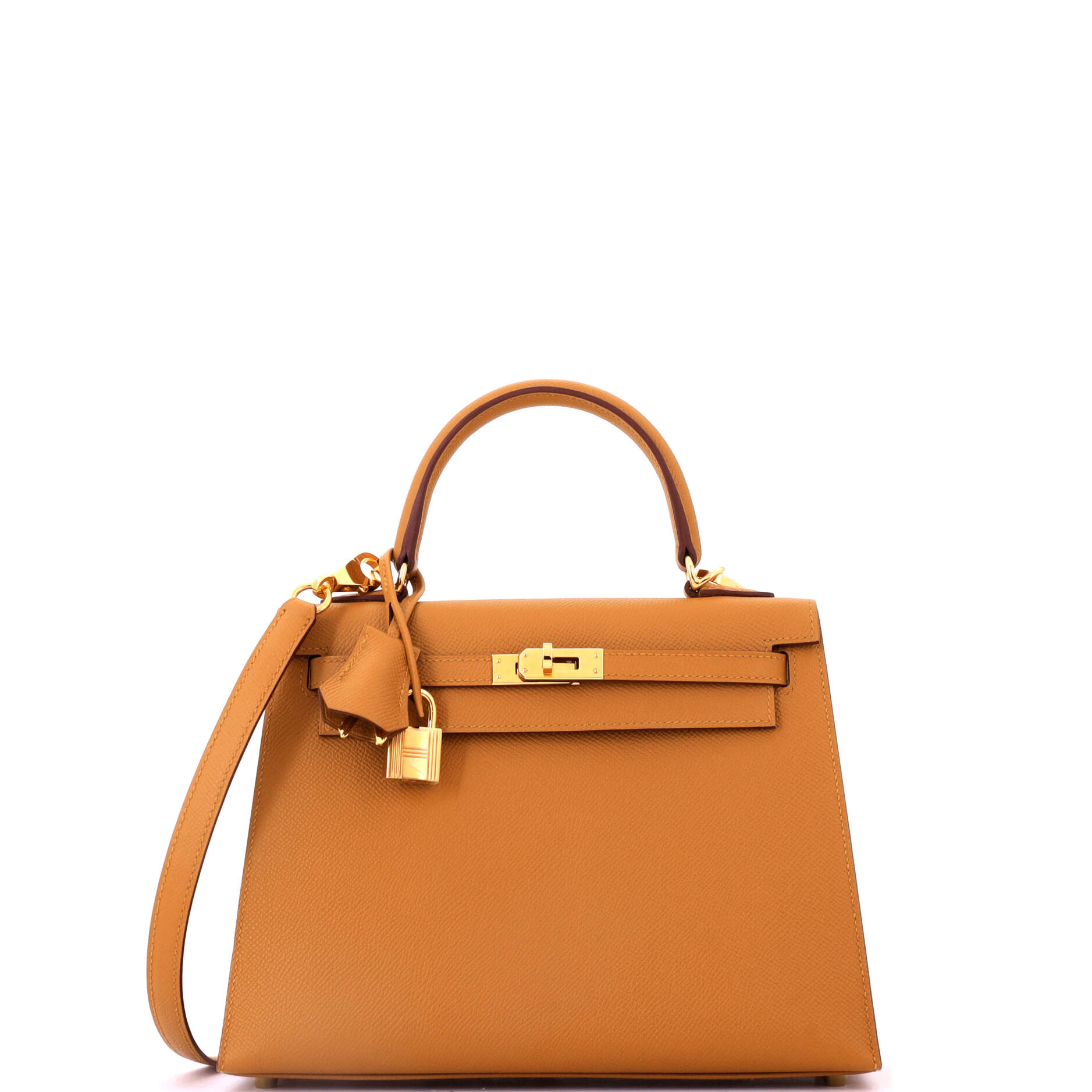 Kelly Handbag Sesame Epsom with Gold Hardware 25