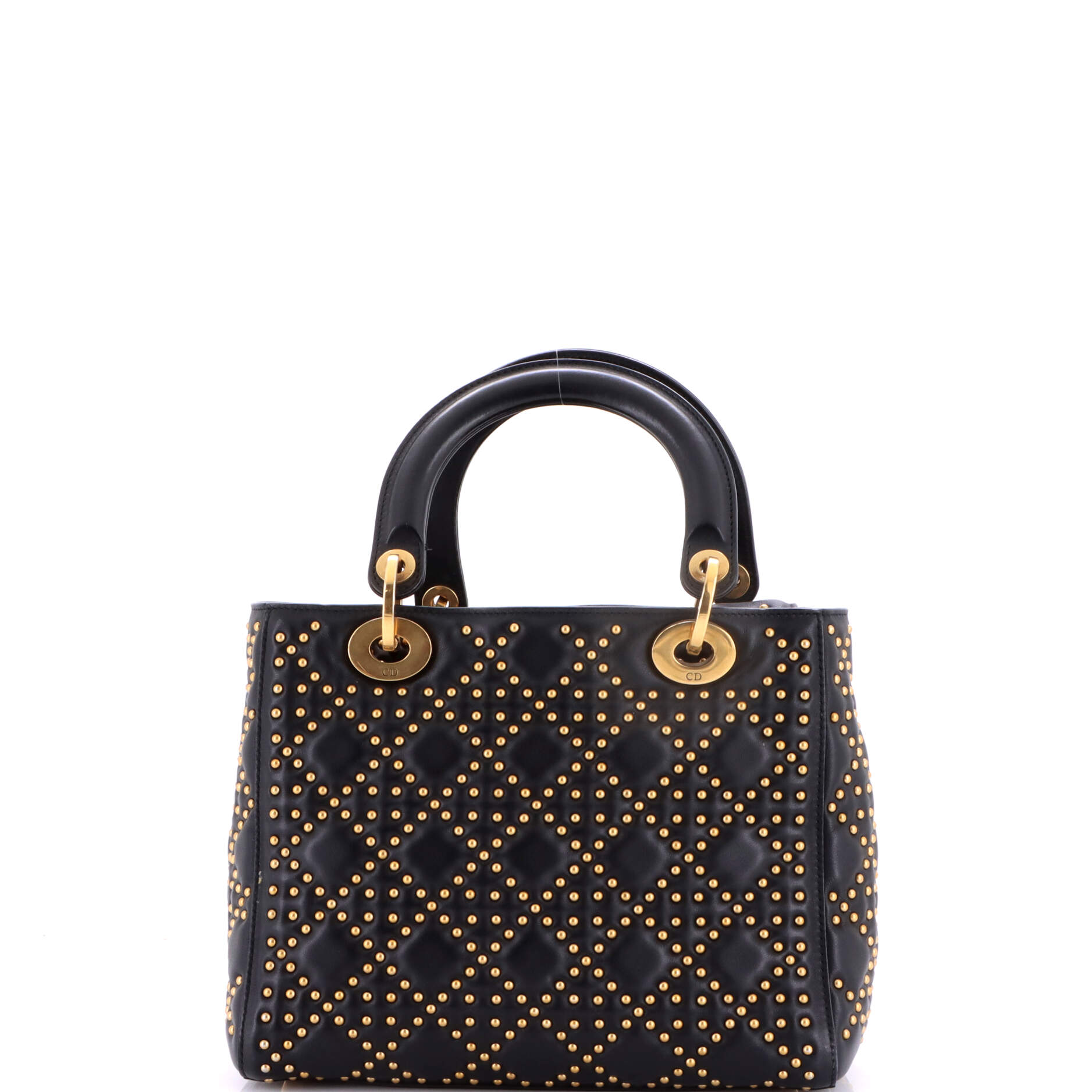Supple Lady Dior Bag Cannage Studded Lambskin Medium