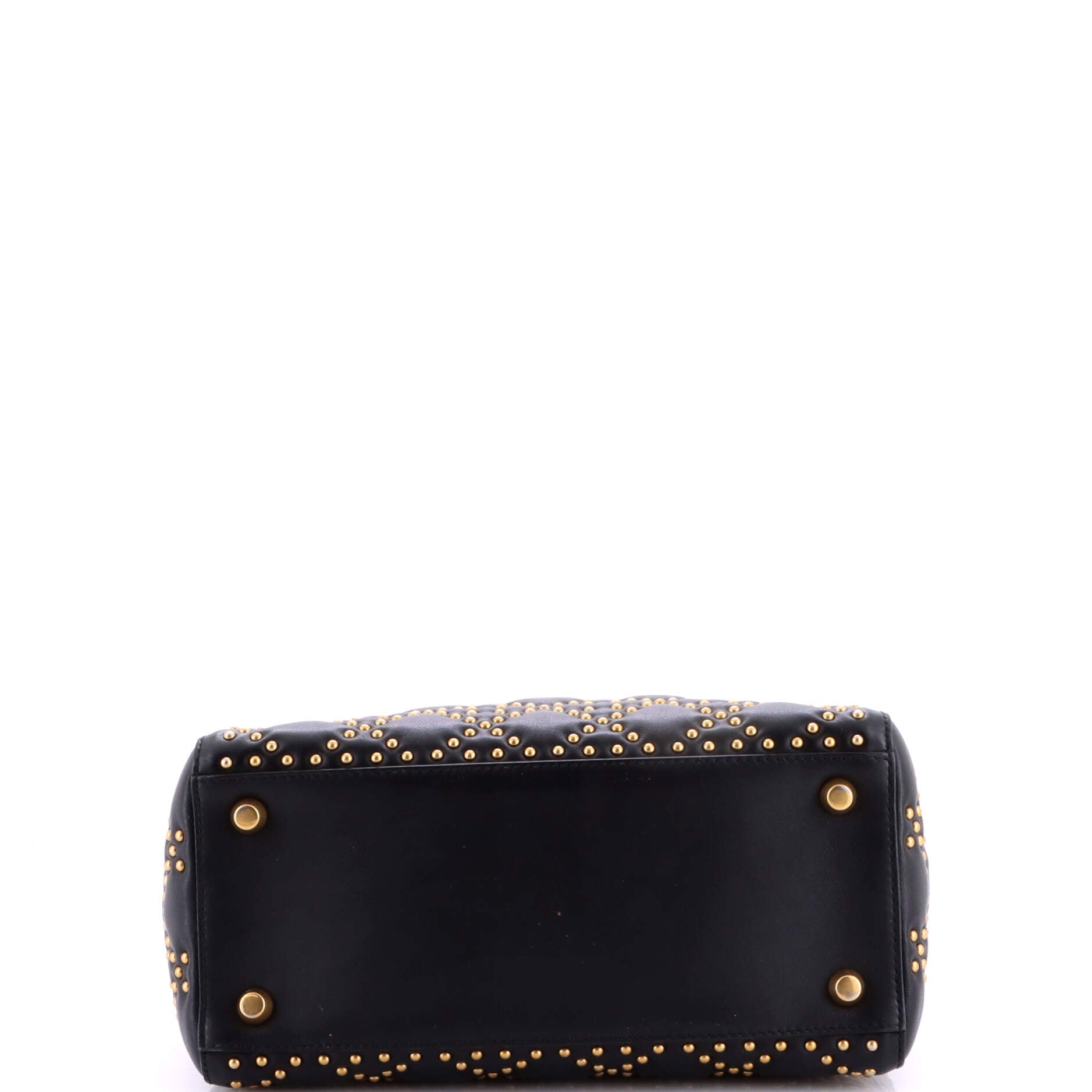 Supple Lady Dior Bag Cannage Studded Lambskin Medium