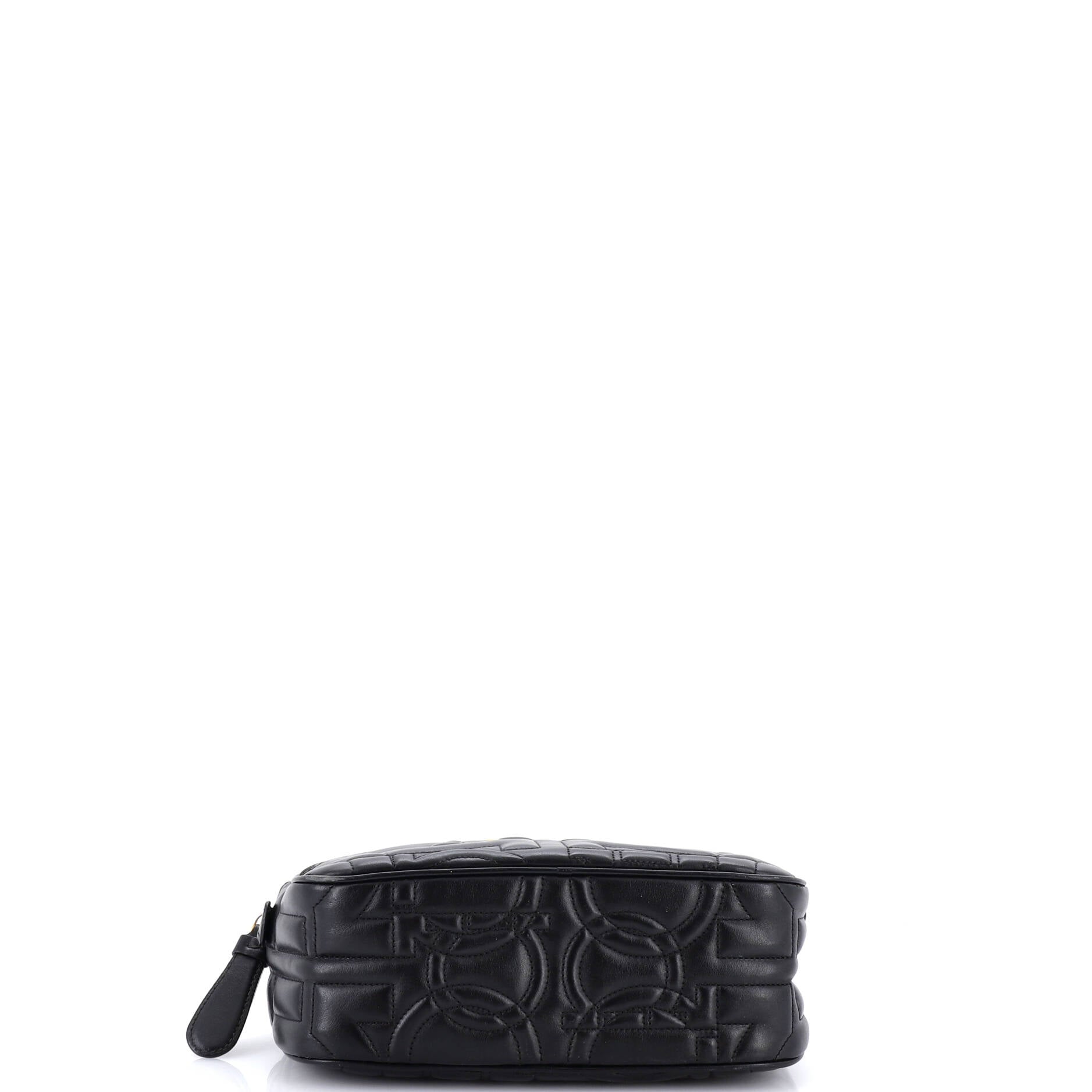 Gancini Camera Bag Quilted Leather