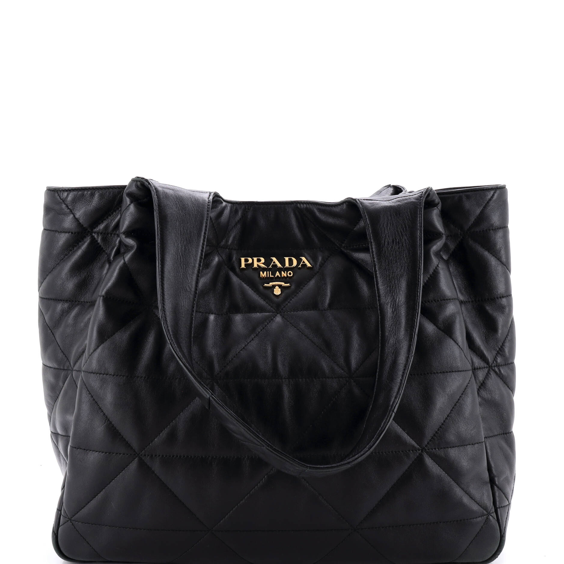 Flou Dynamique Open Tote Quilted Nappa Leather Large