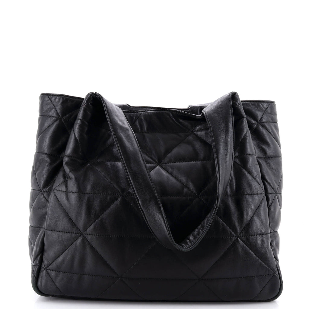 Flou Dynamique Open Tote Quilted Nappa Leather Large