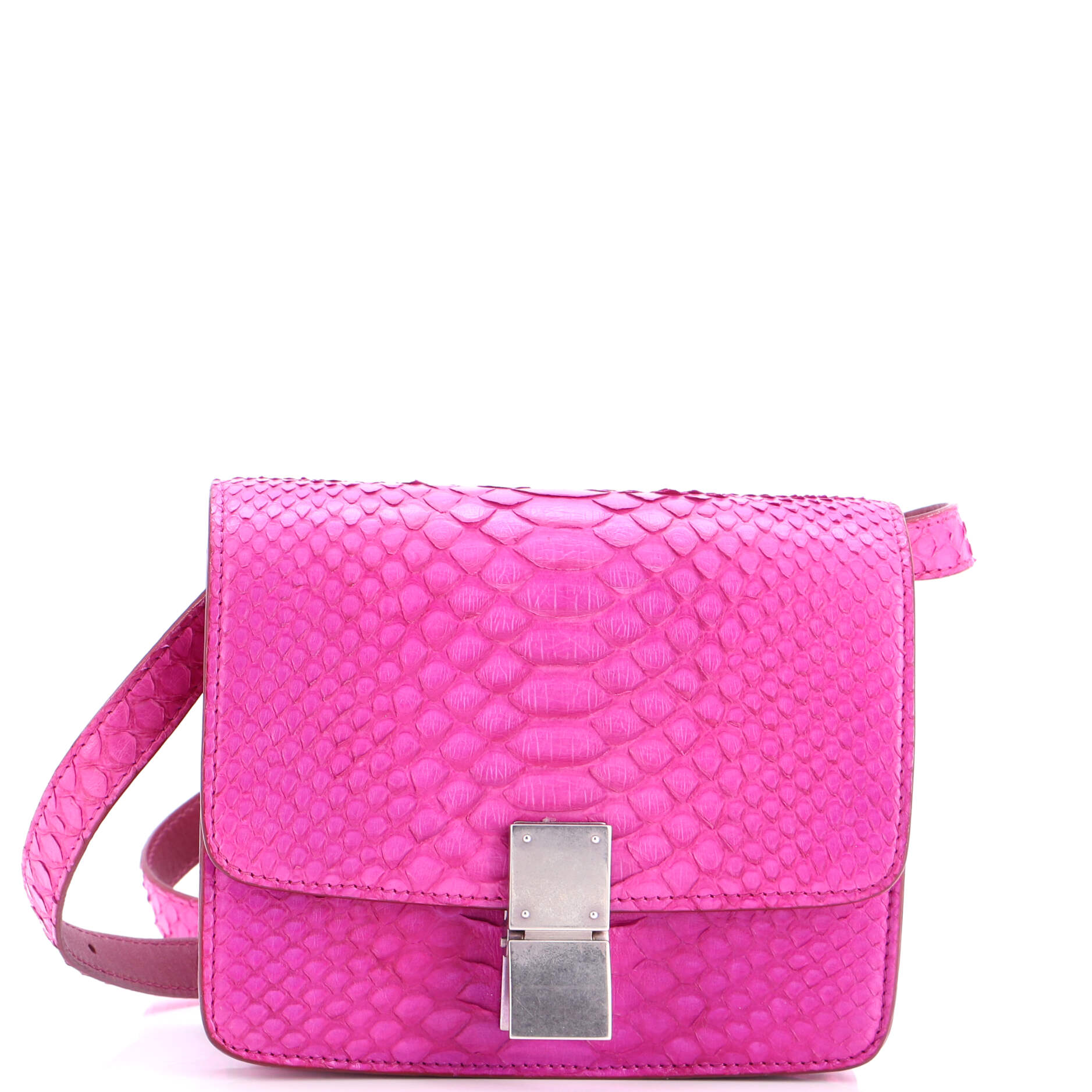 Classic Box Bag Python Small