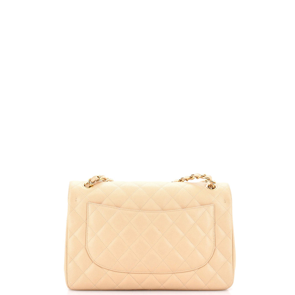 Vintage Classic Double Flap Bag Quilted Caviar Jumbo