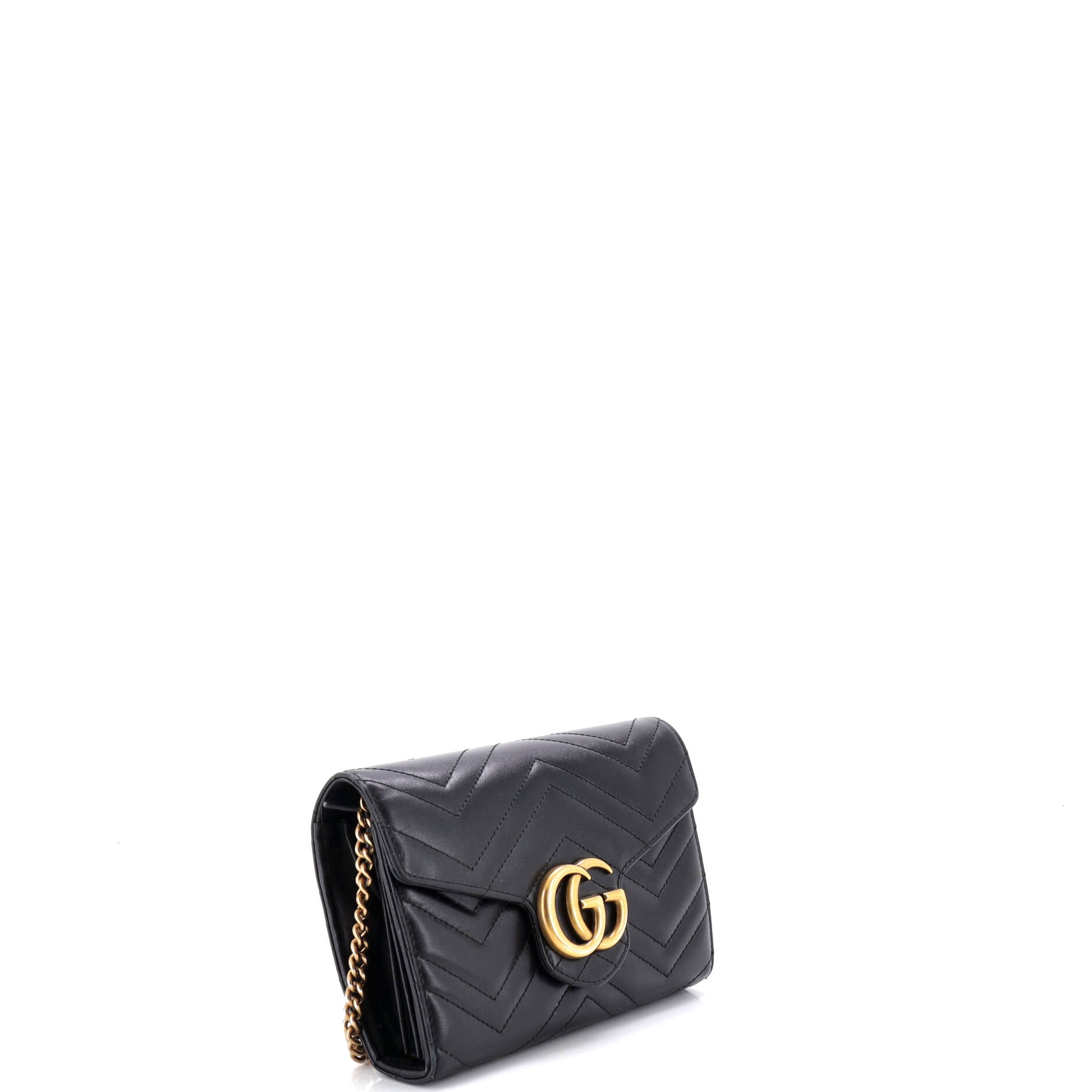 GG Marmont Chain Wallet Matelasse Leather Mini