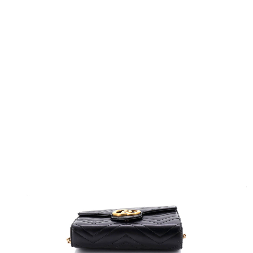 GG Marmont Chain Wallet Matelasse Leather Mini