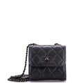 So Black Trendy CC Clutch with Chain Quilted Lambskin Small