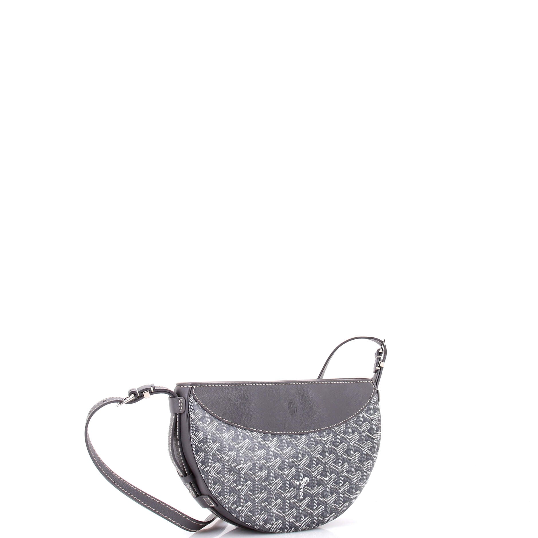 Hirondelle Shoulder Bag Coated Canvas and Leather