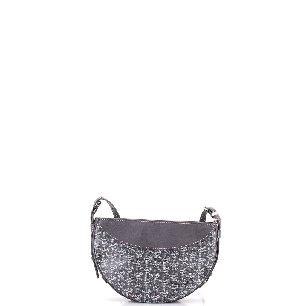Hirondelle Shoulder Bag Coated Canvas and Leather