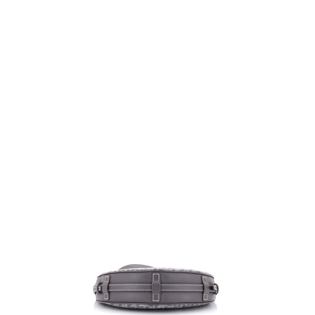 Hirondelle Shoulder Bag Coated Canvas and Leather