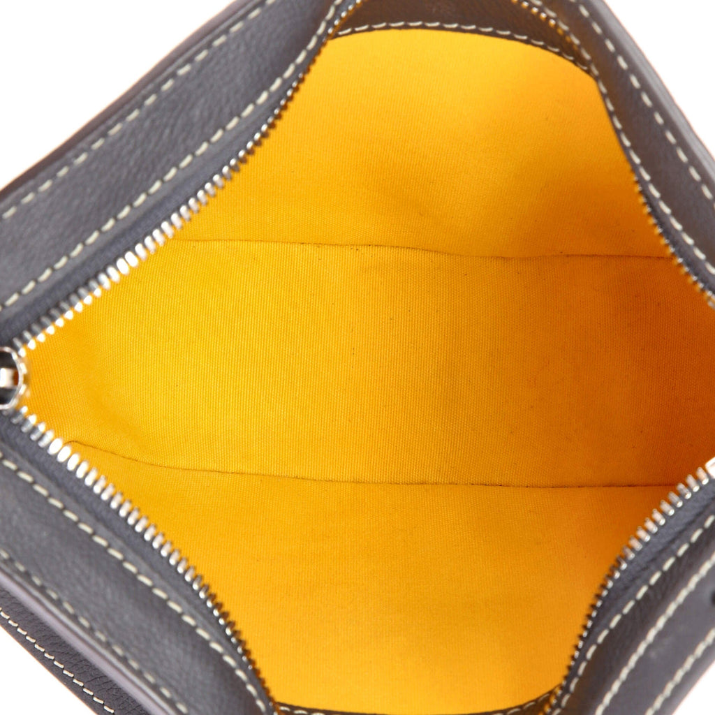 Hirondelle Shoulder Bag Coated Canvas and Leather