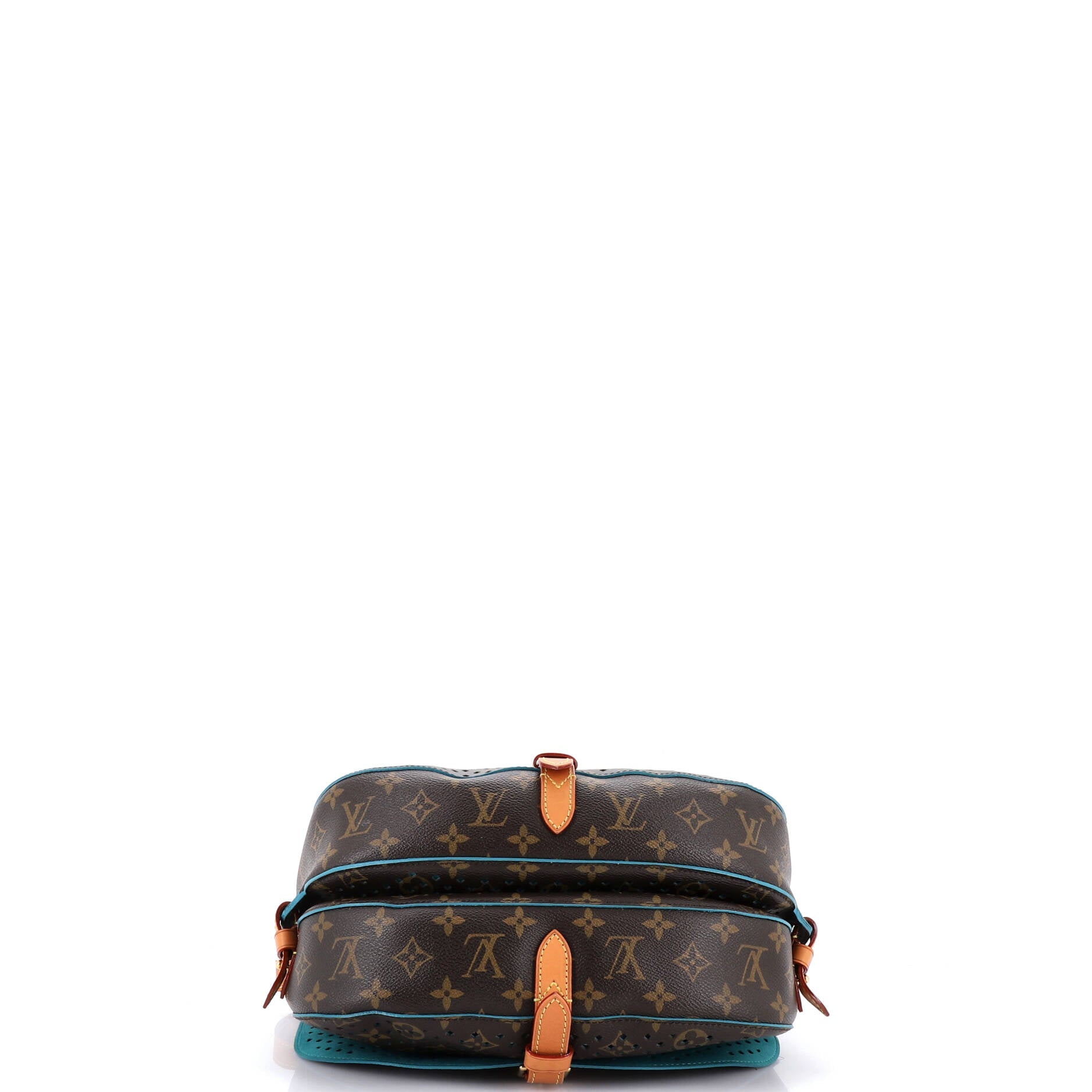 Flore Saumur Handbag Perforated Monogram Canvas
