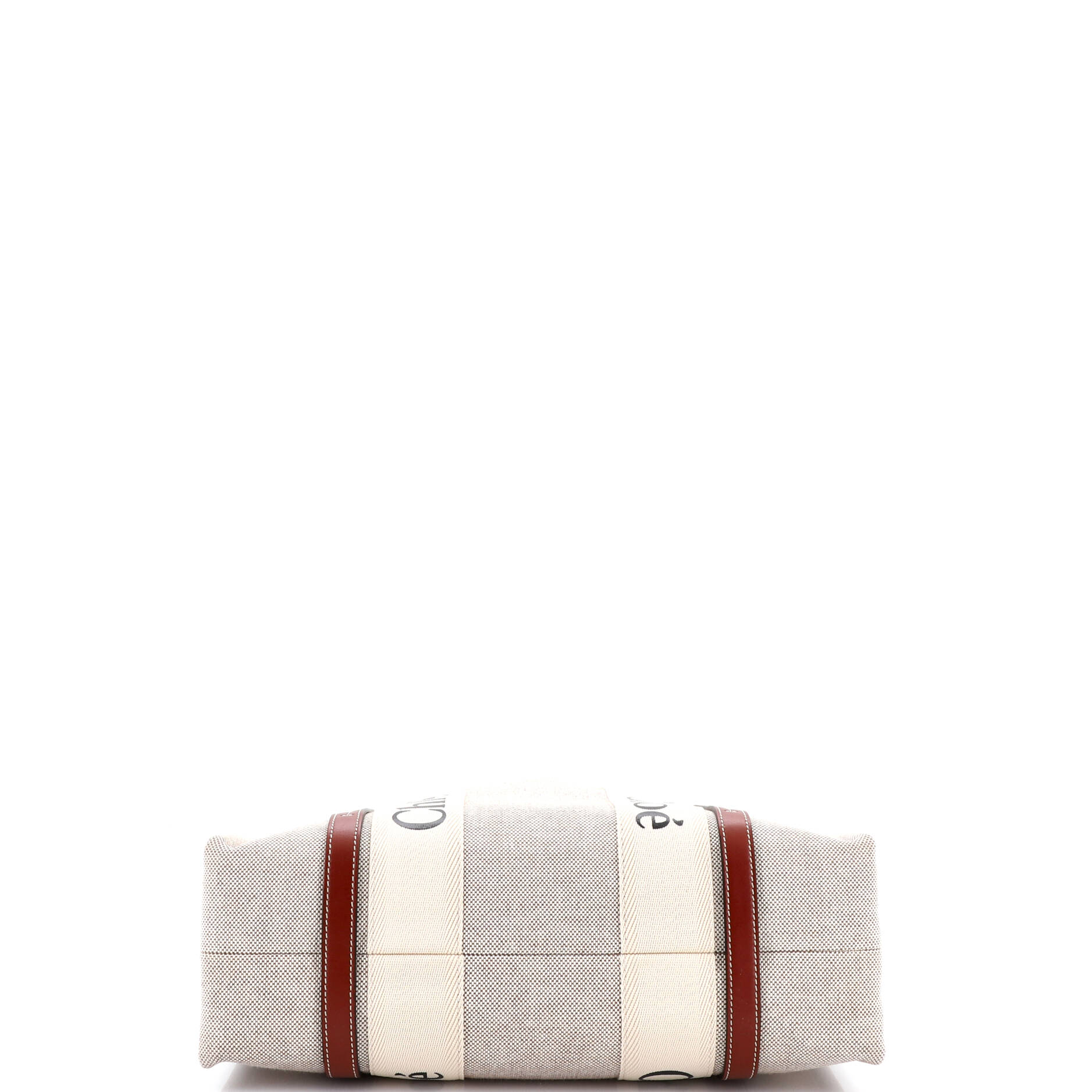 Woody Tote Canvas with Leather Medium