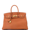 Birkin Handbag Gold Togo with Gold Hardware 35