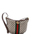 Ophidia Half Moon Hobo GG Coated Canvas Small