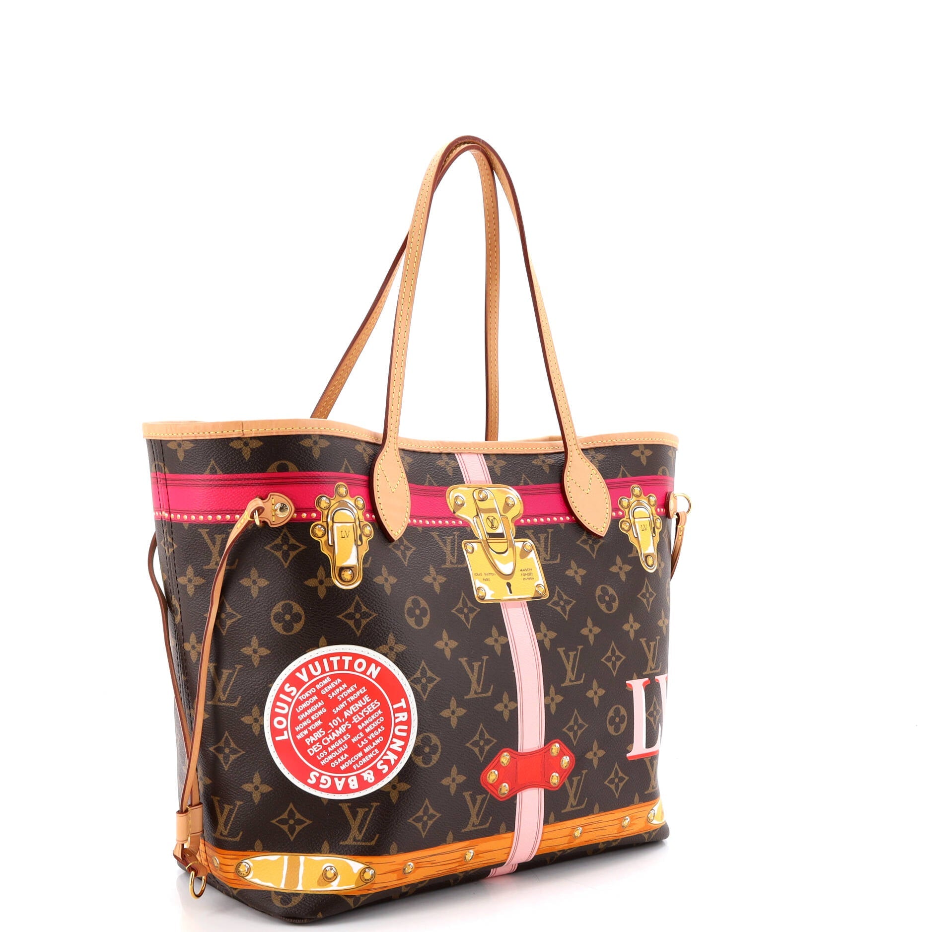 Neverfull NM Tote Limited Edition Summer Trunks Monogram Canvas MM