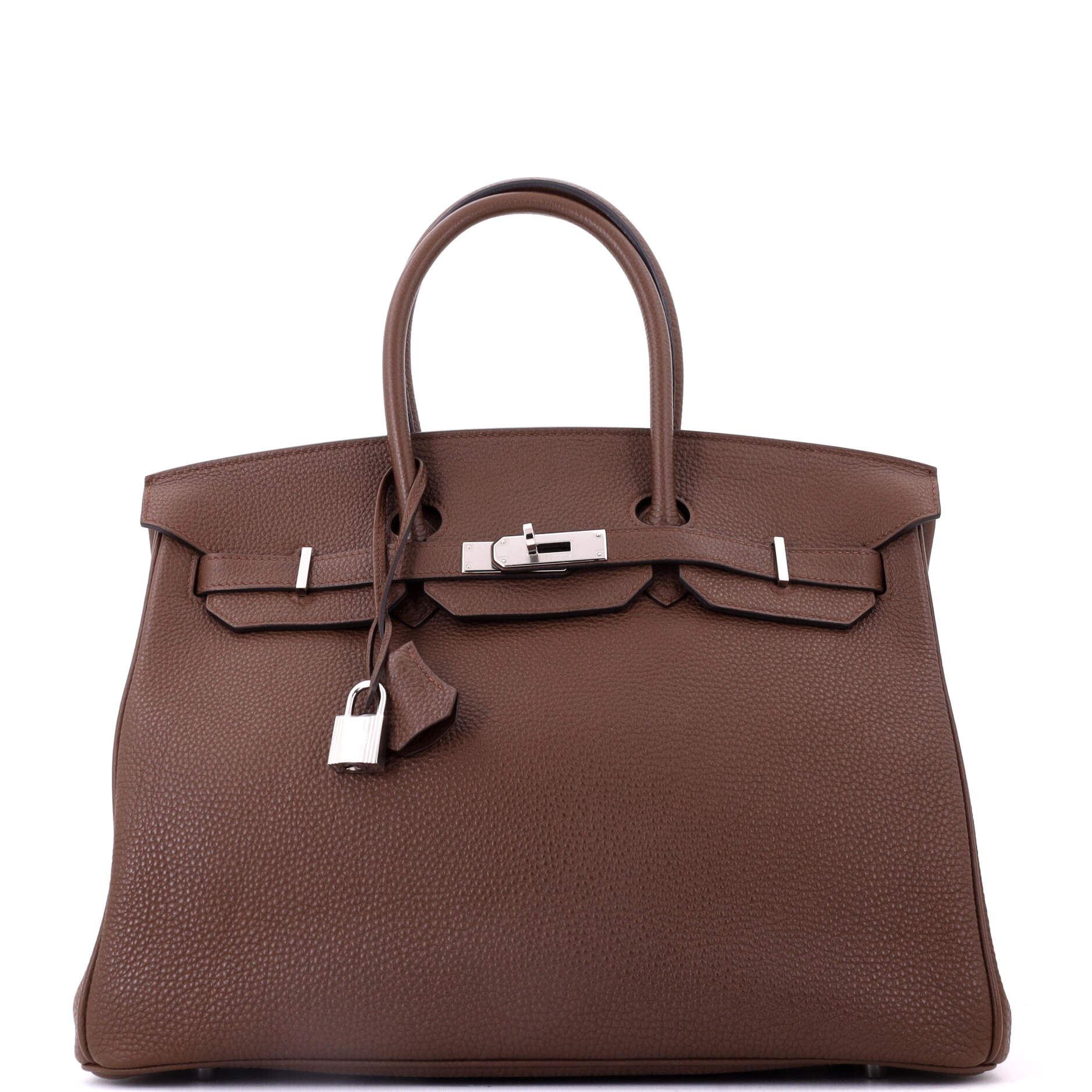 Birkin Handbag Brulee Togo with Palladium Hardware 35