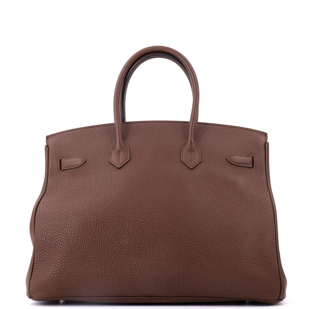 Birkin Handbag Brulee Togo with Palladium Hardware 35