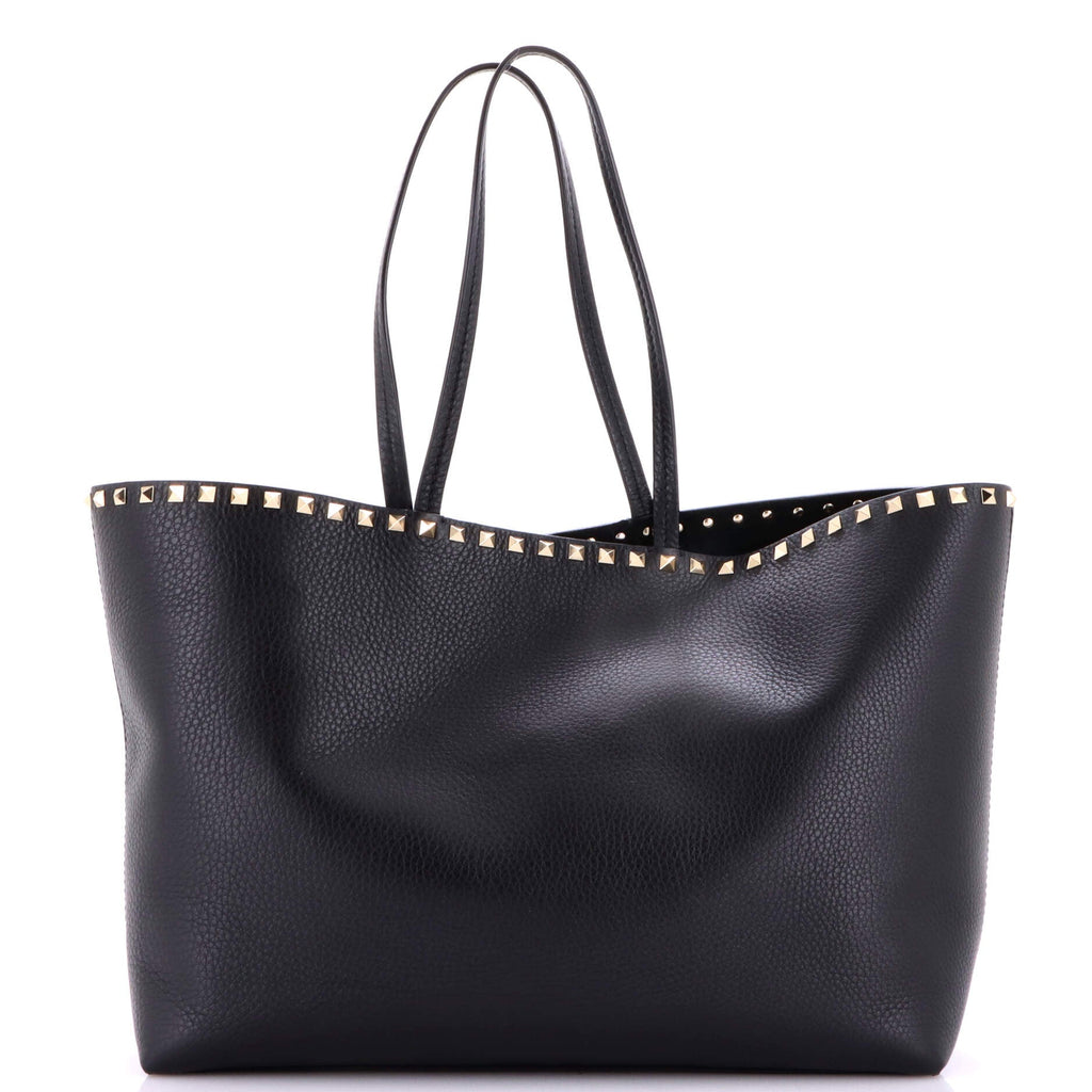 Rockstud Shopper Tote Leather Large