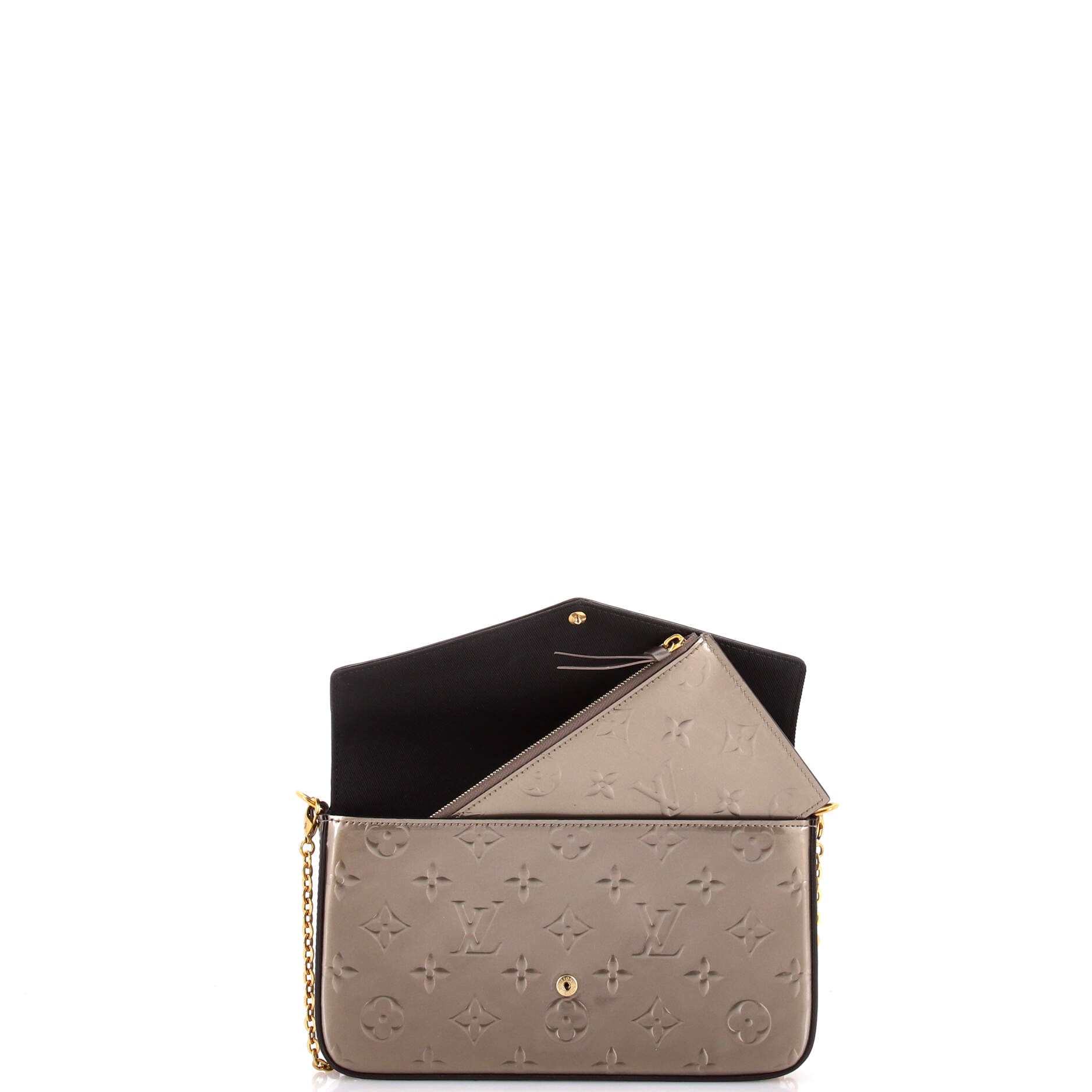 Felicie Pochette Limited Edition Metallic Monogram Vernis