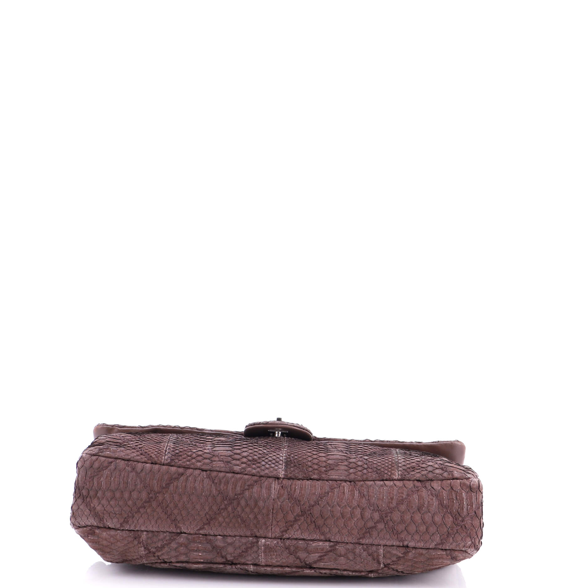 Classic Single Flap Bag Python Jumbo