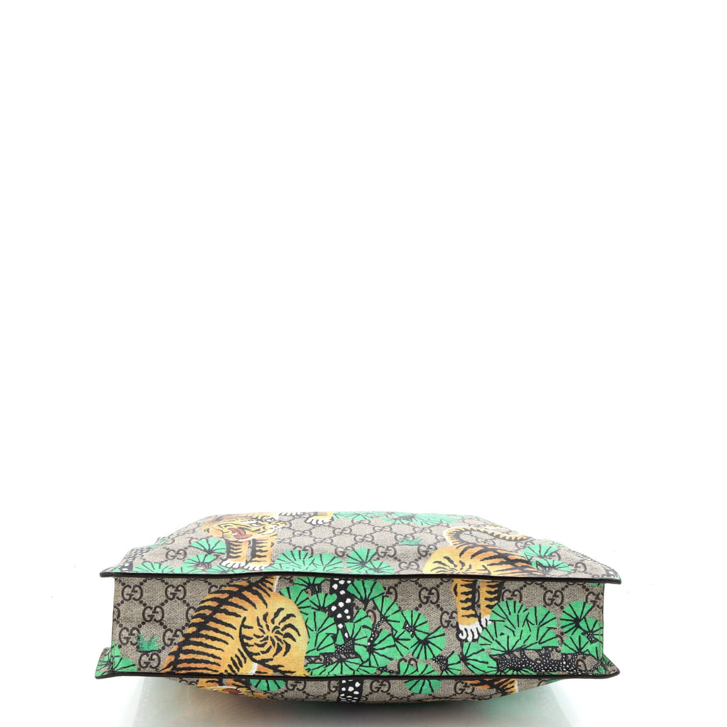 Convertible Soft Open Tote Bengal Print GG Coated Canvas Tall