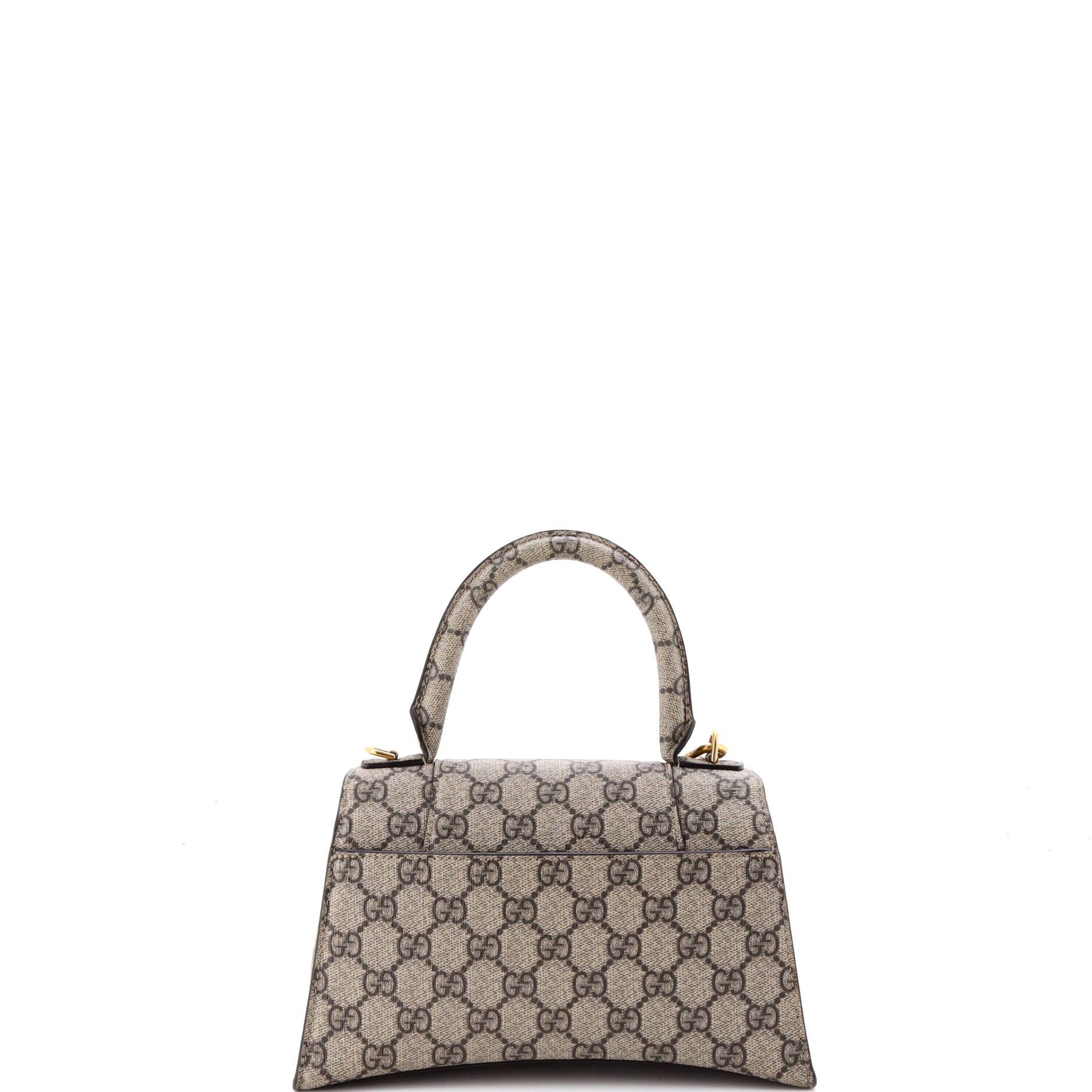 x Balenciaga The Hacker Project Hourglass Top Handle Bag GG Coated Canvas Small