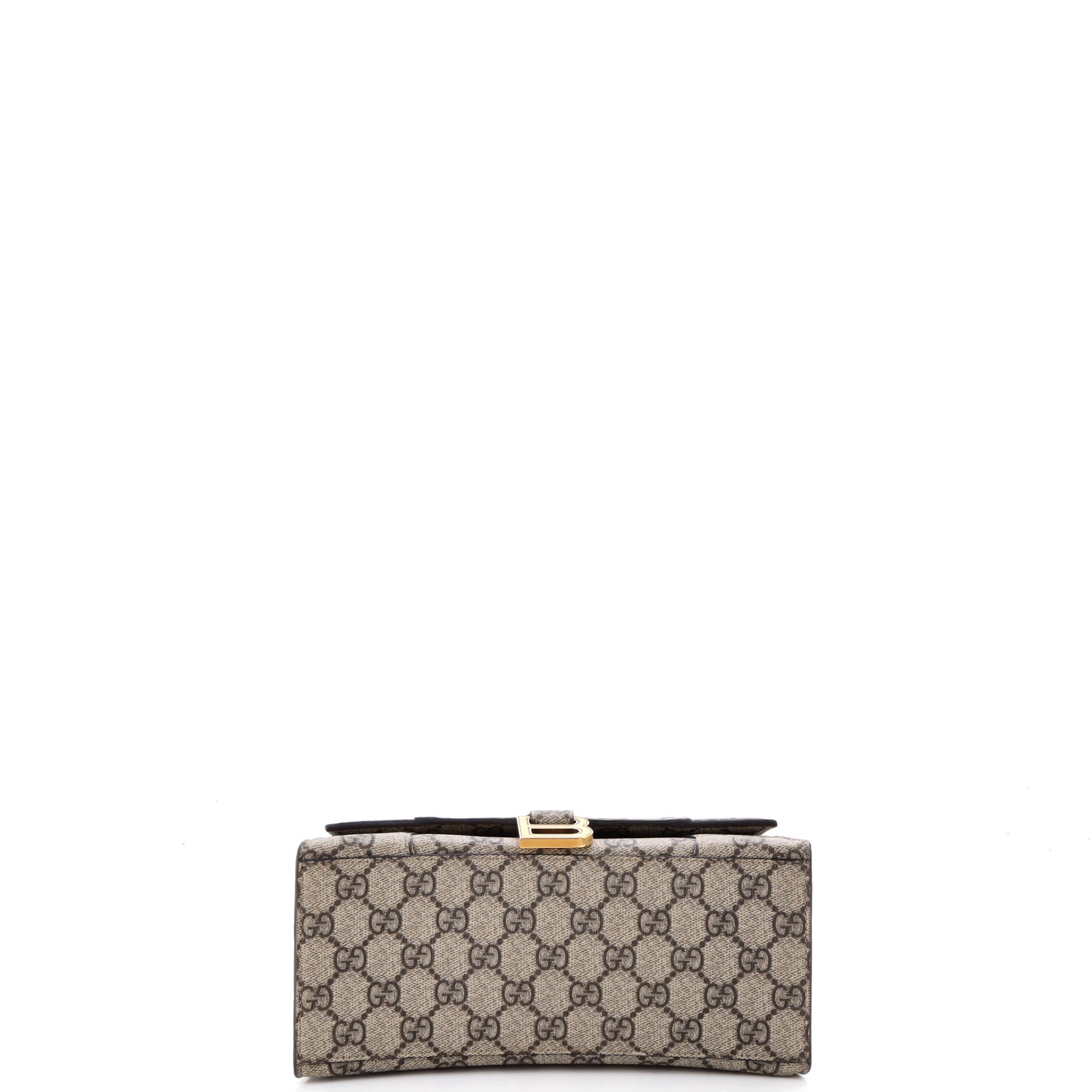 x Balenciaga The Hacker Project Hourglass Top Handle Bag GG Coated Canvas Small