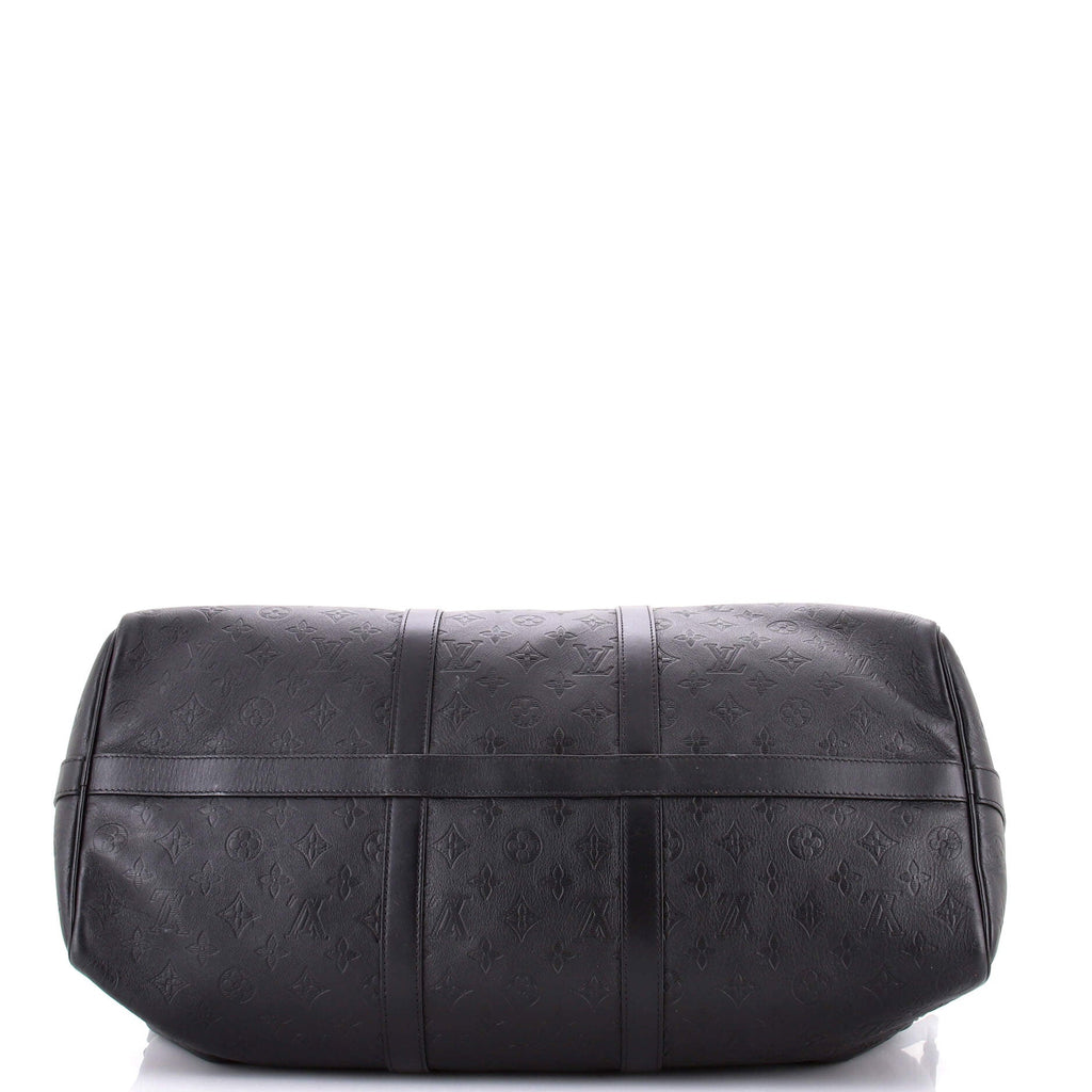 Keepall Bandouliere Bag Monogram Shadow Leather 50