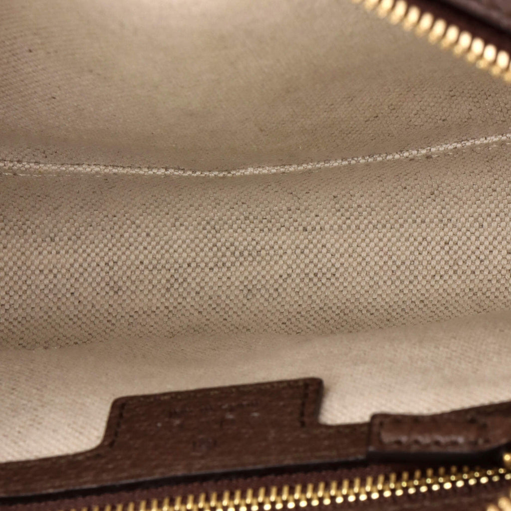 Ophidia Flap Shoulder Bag GG Coated Canvas with Leather Small