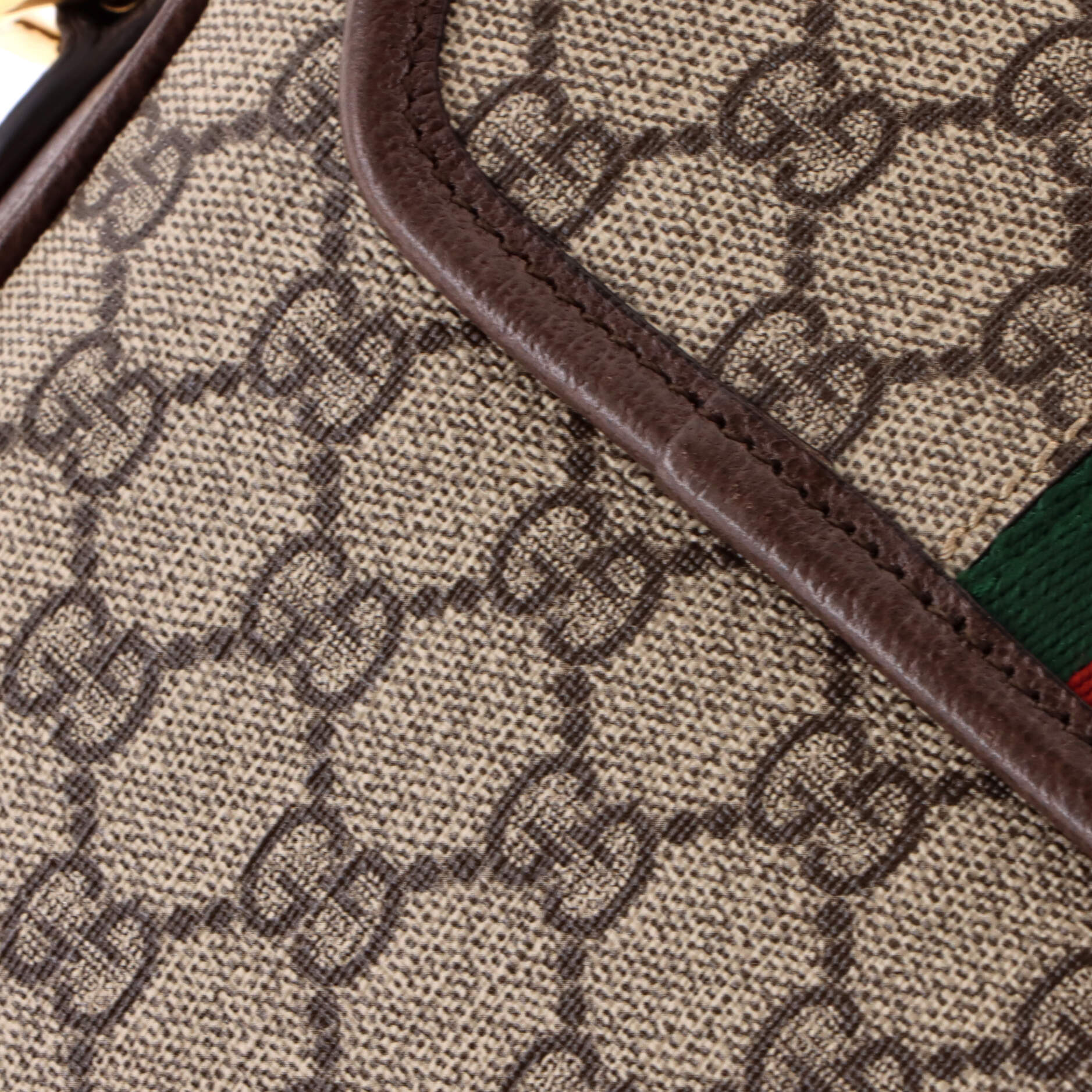 Ophidia Flap Shoulder Bag GG Coated Canvas with Leather Small