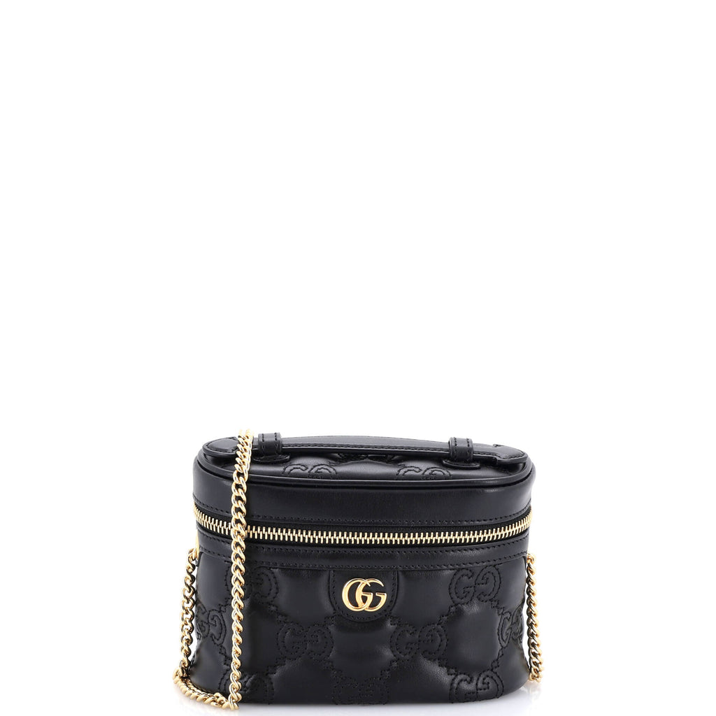 Top Handle Vanity Chain Bag GG Matelasse Leather Mini