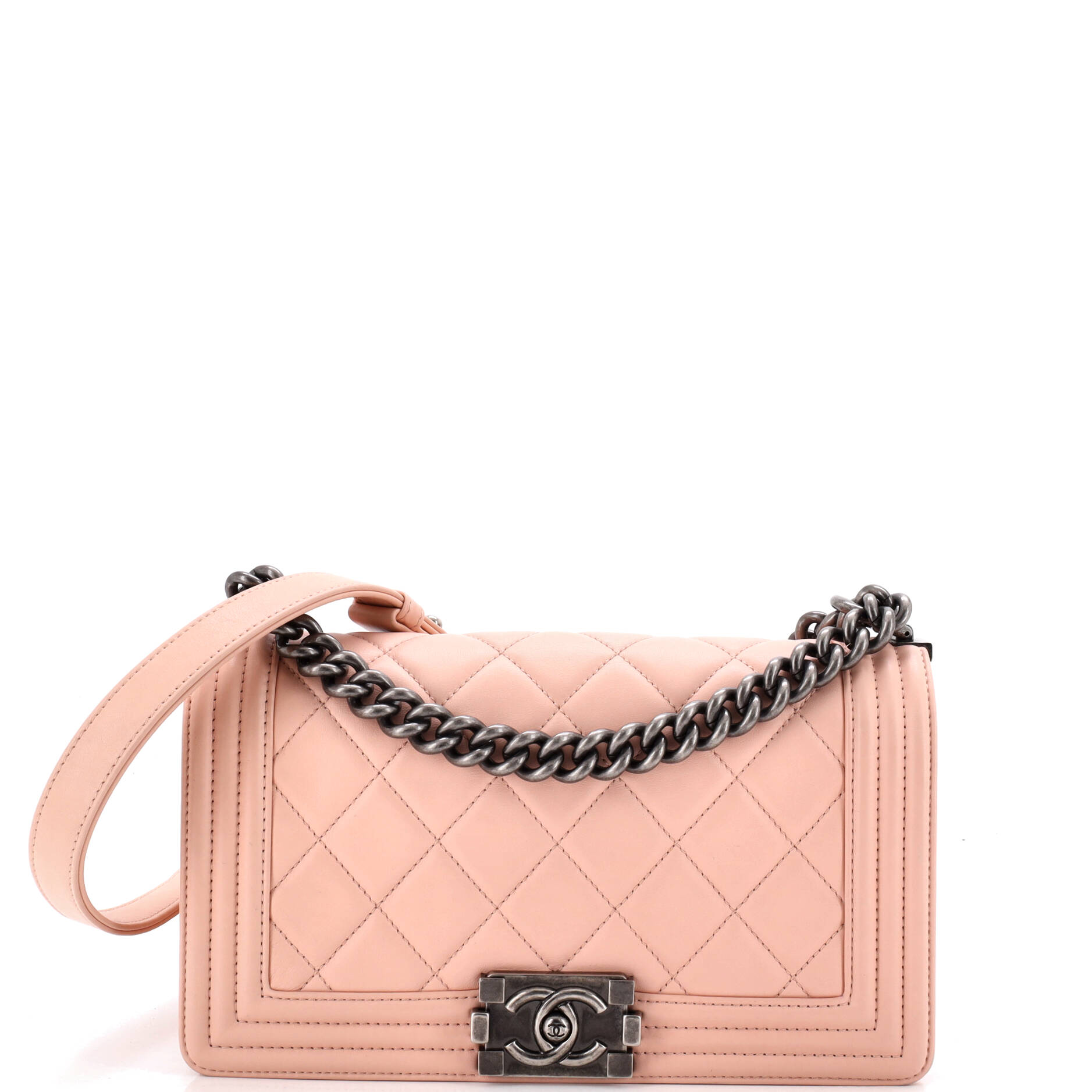 Boy Flap Bag Quilted Lambskin Old Medium
