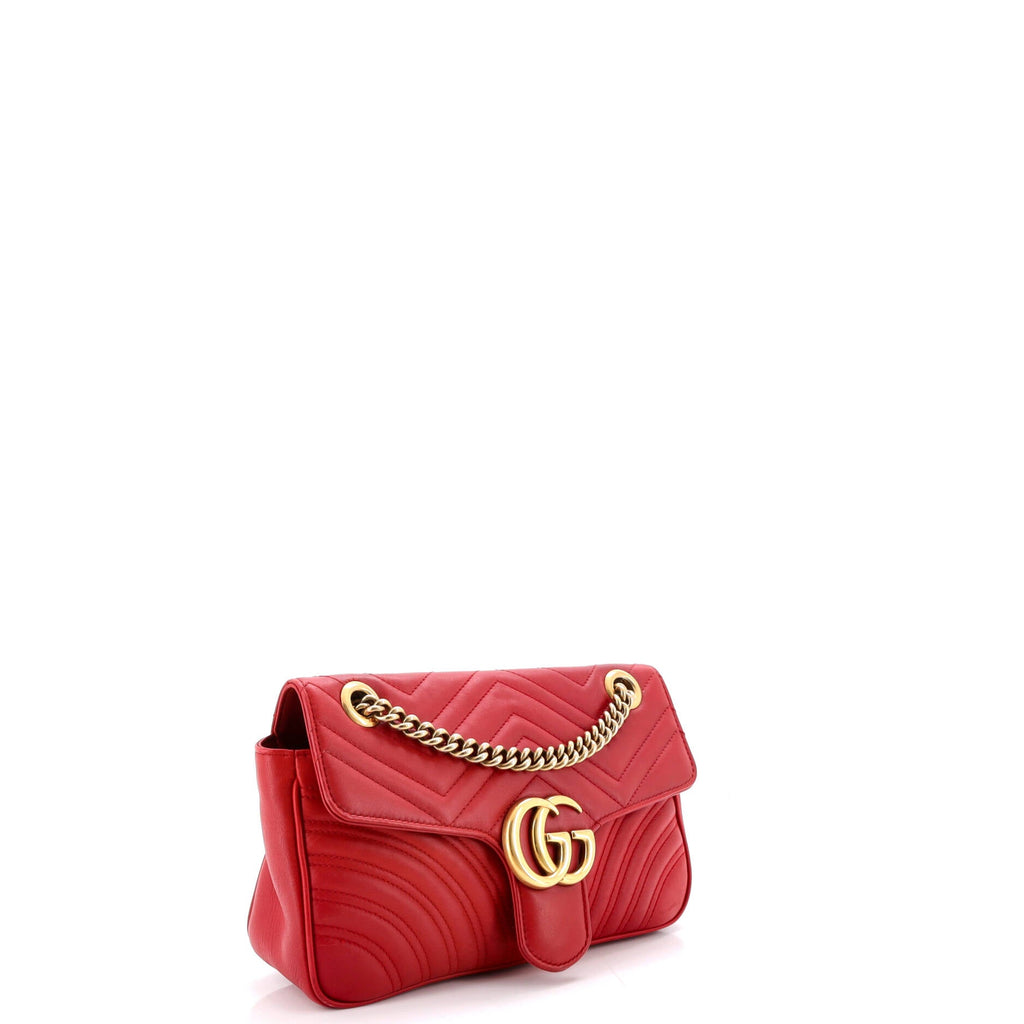 GG Marmont Flap Bag Matelasse Leather Small