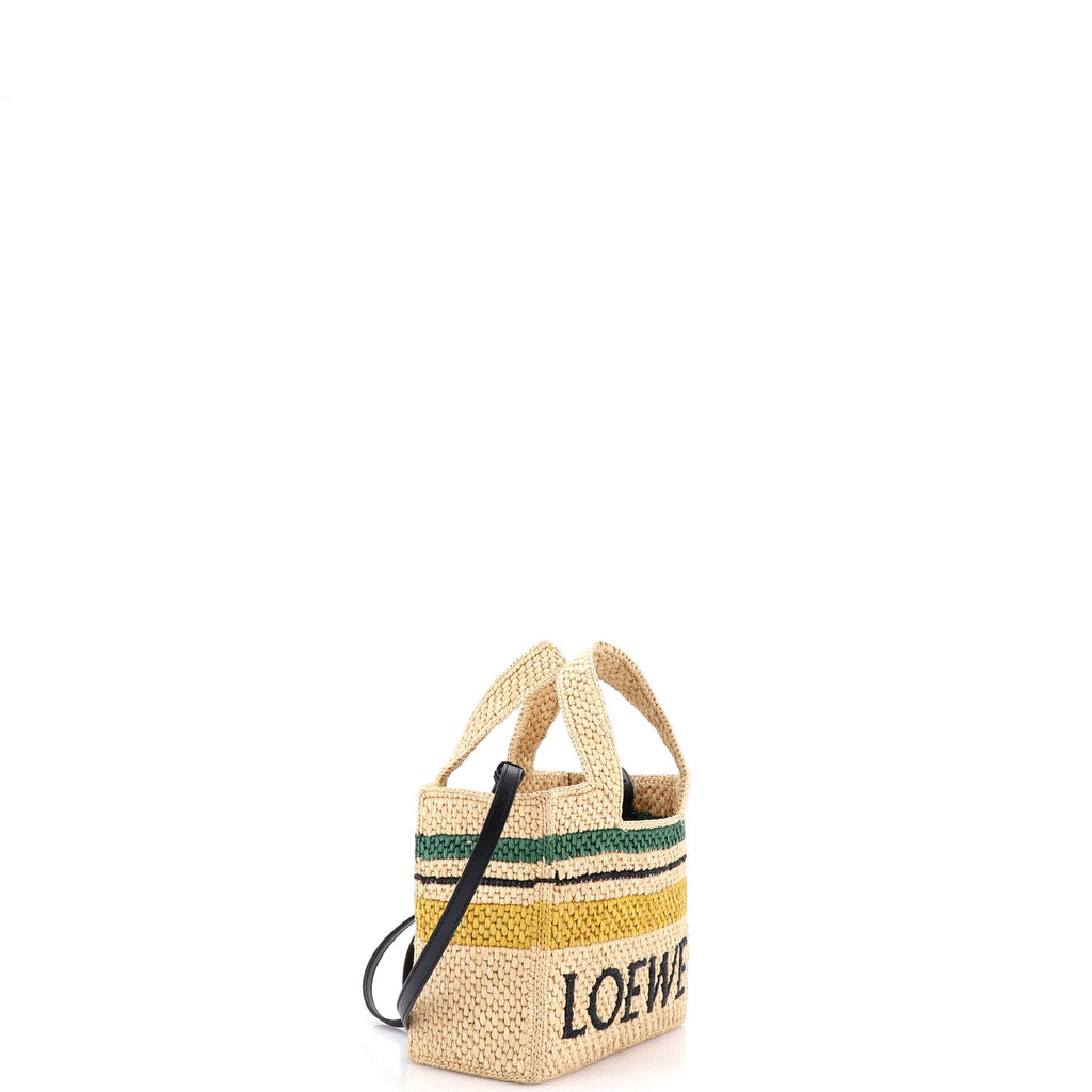Paula's Ibiza Logo Convertible Tote Raffia Small