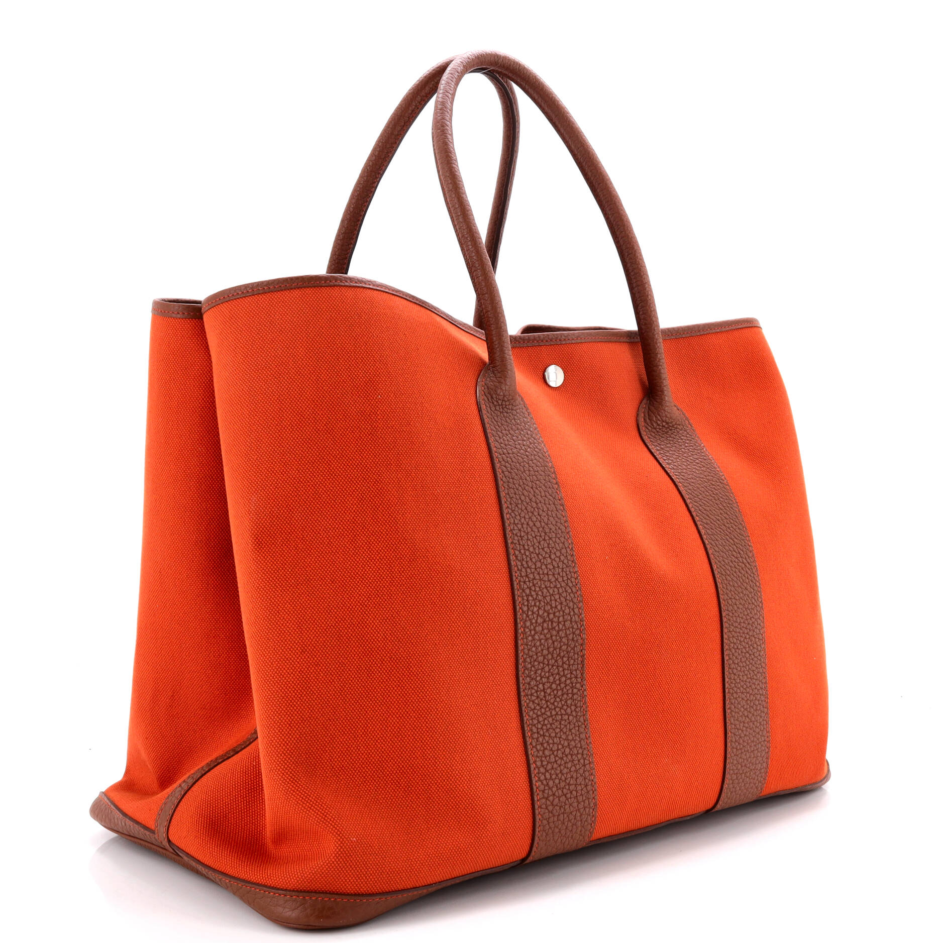 Garden Party Tote Toile and Leather 49