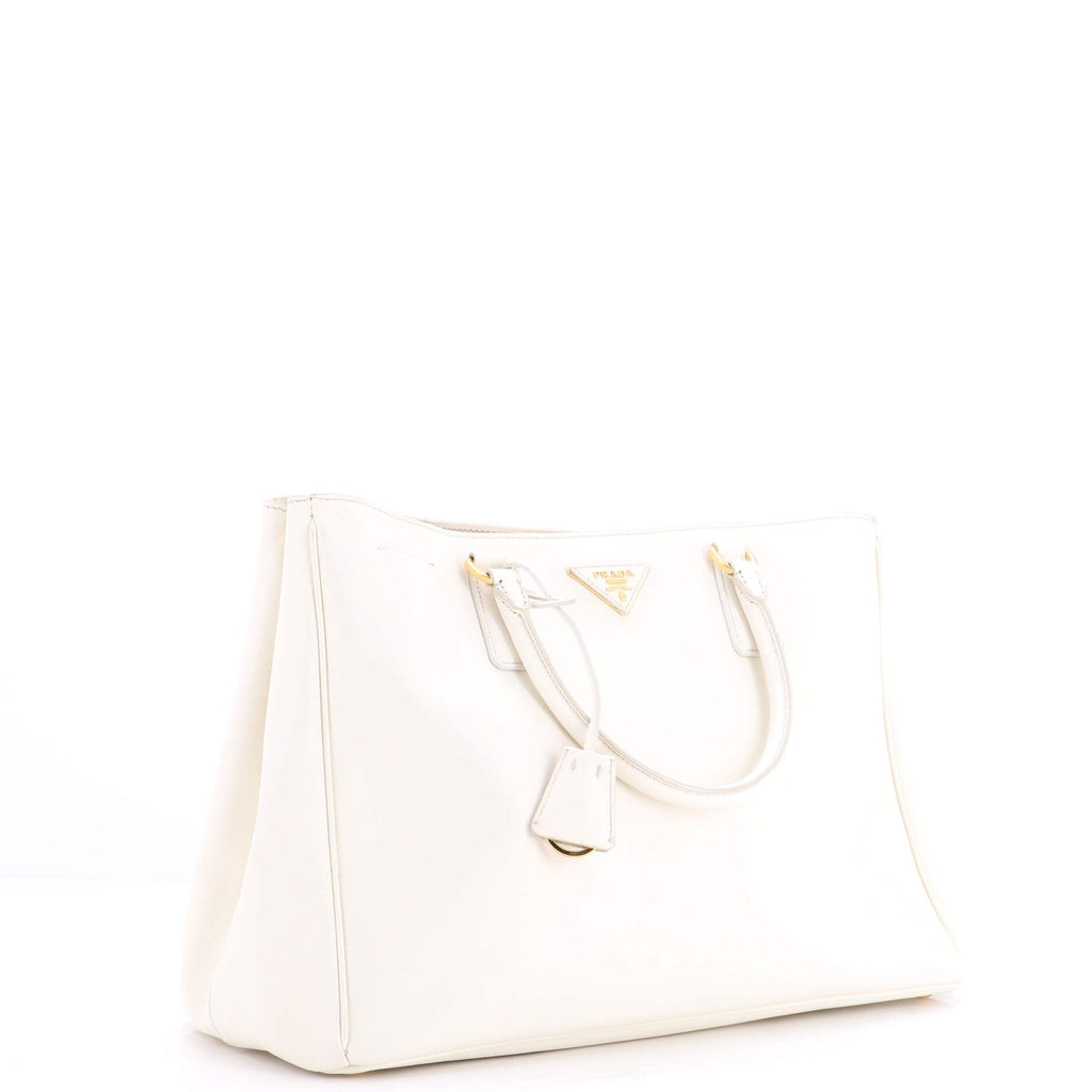 Double Zip Lux Tote Saffiano Leather XL