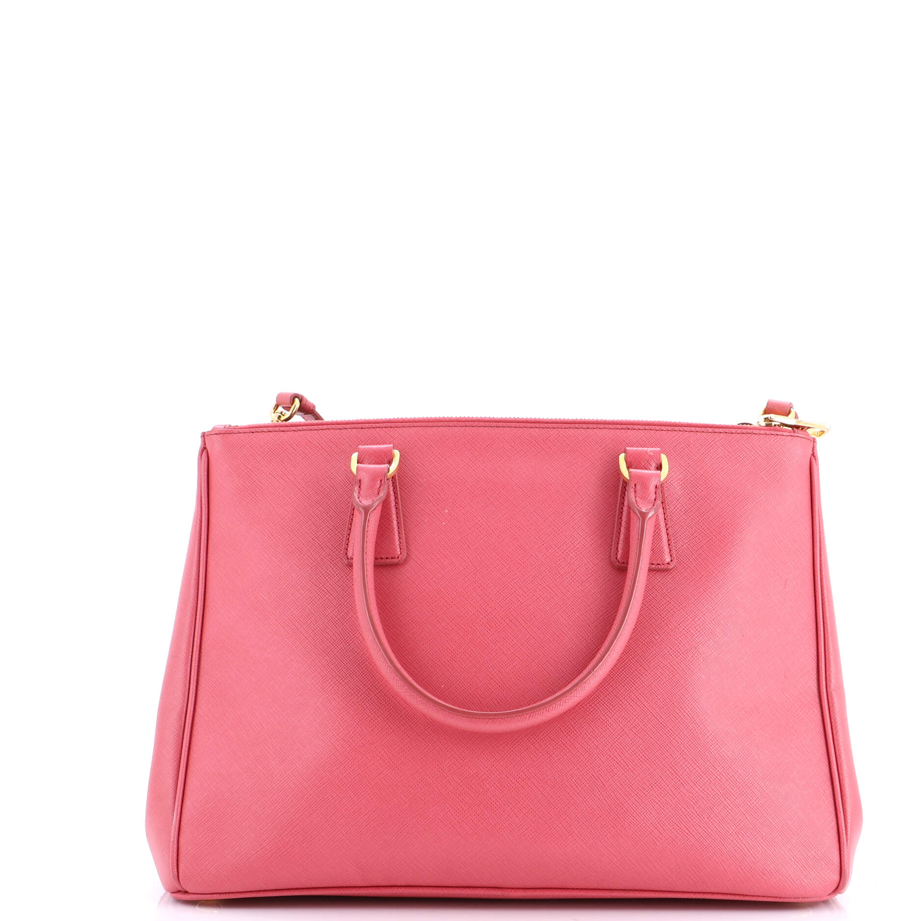 Double Zip Lux Tote Saffiano Leather Medium