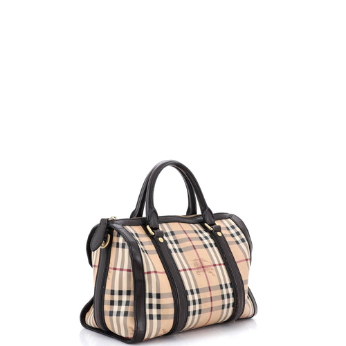Alchester Bowling Bag Haymarket Coated Canvas and Leather Medium