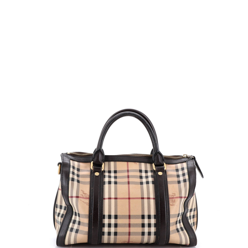 Alchester Bowling Bag Haymarket Coated Canvas and Leather Medium