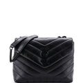 Loulou Shoulder Bag Matelasse Chevron Leather Small