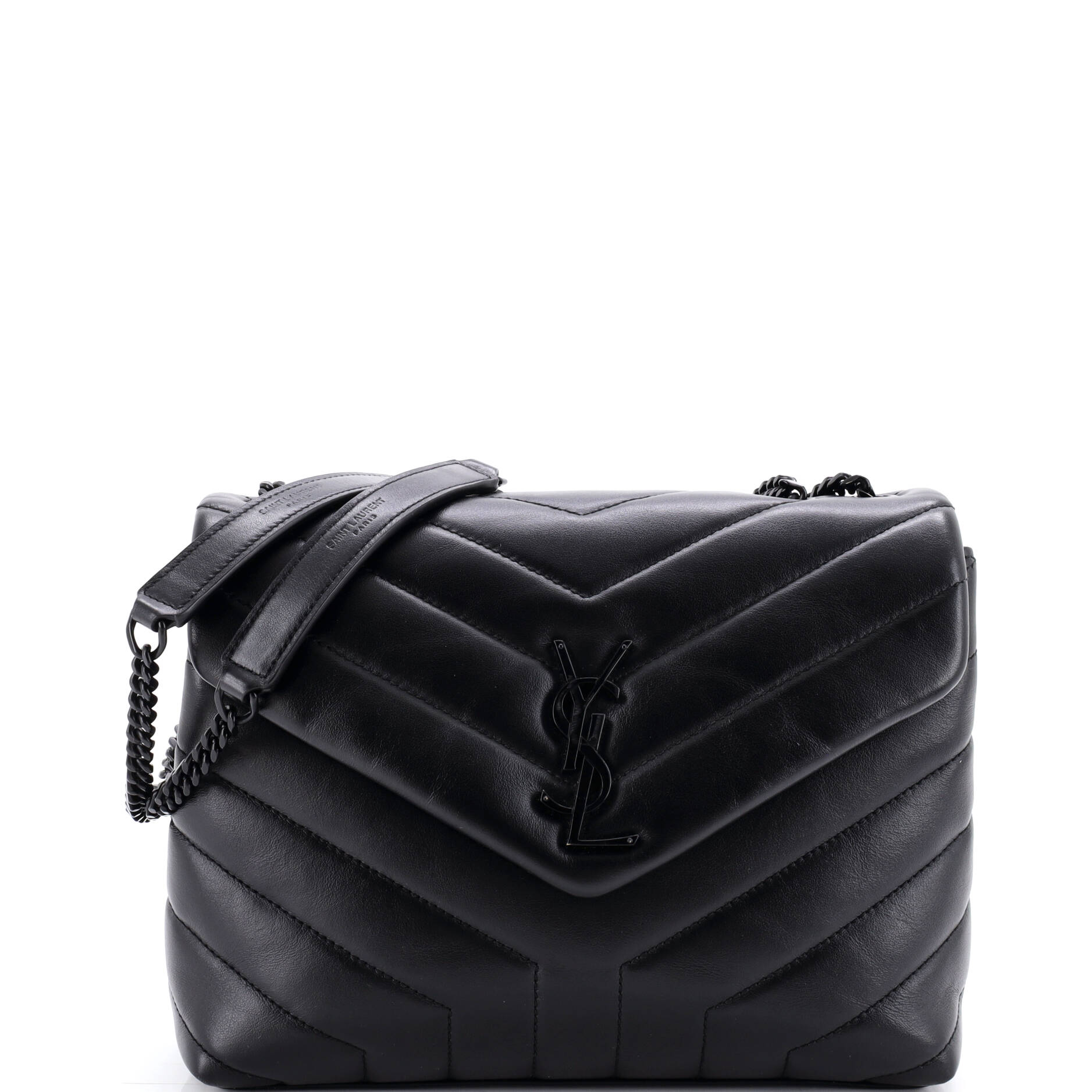 Loulou Shoulder Bag Matelasse Chevron Leather Small