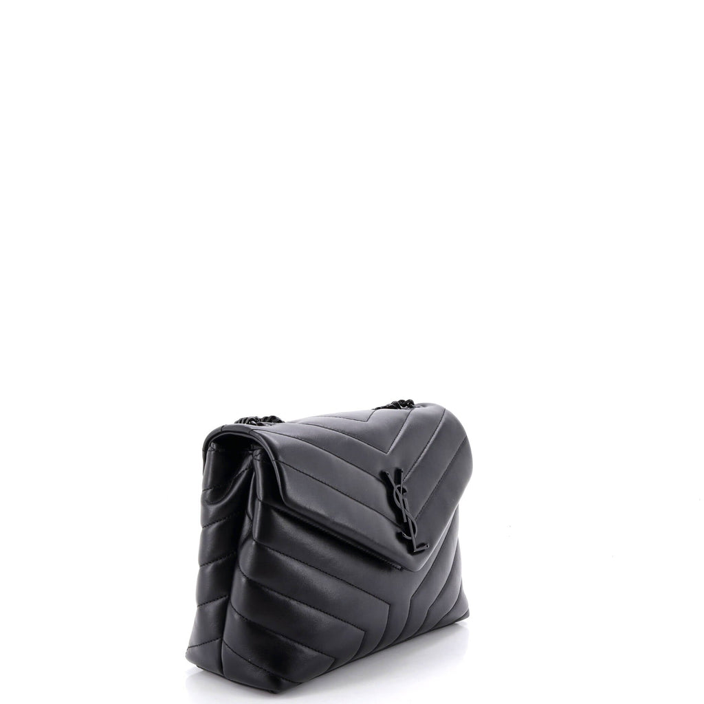 Loulou Shoulder Bag Matelasse Chevron Leather Small