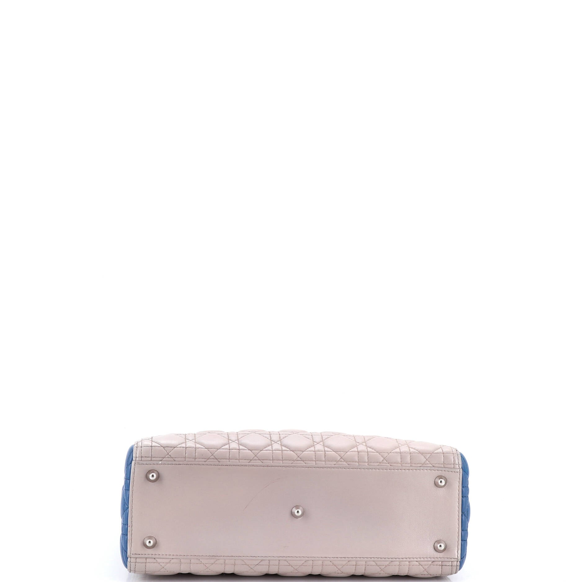 Tricolor Lady Dior Bag Cannage Quilt Leather Large