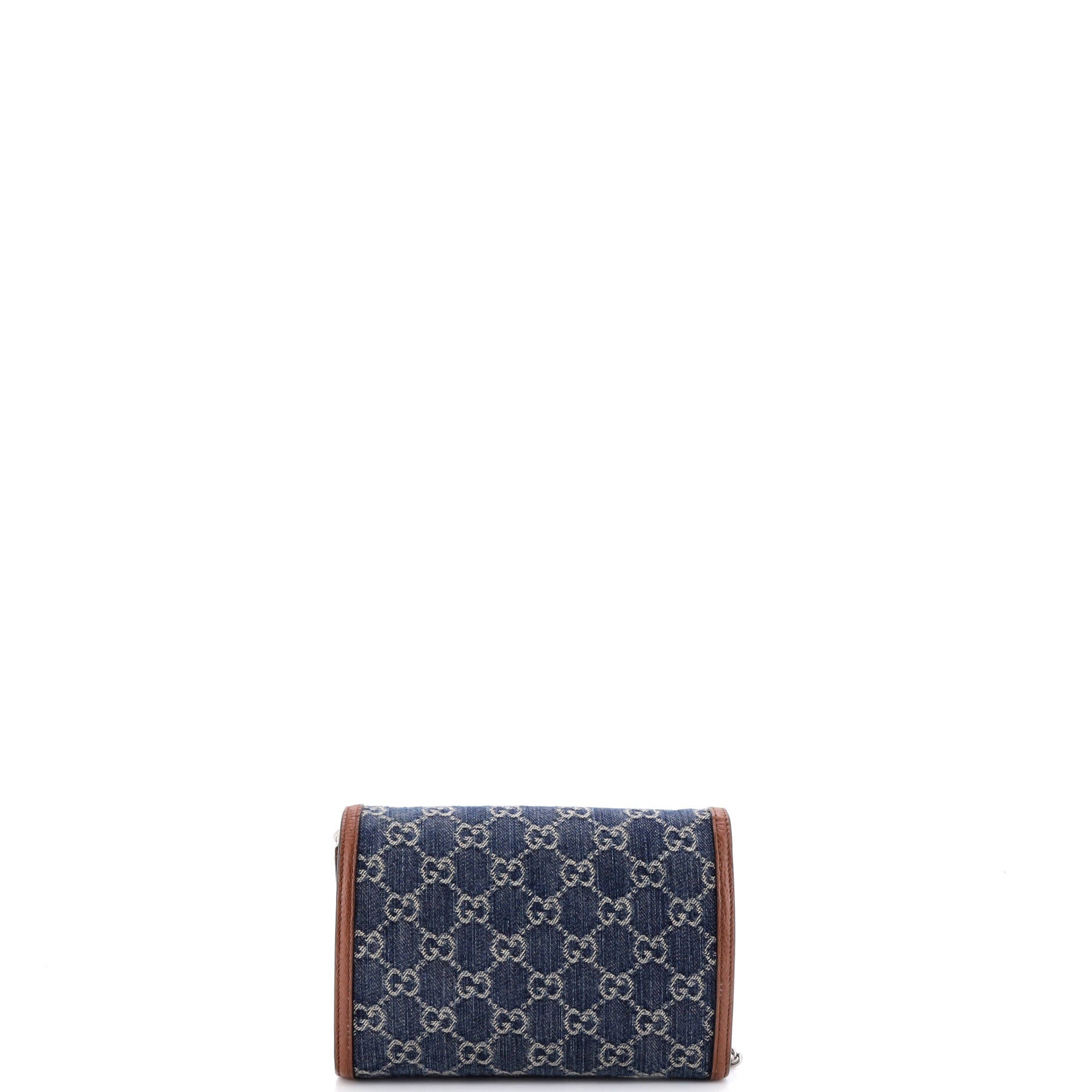 Dionysus Chain Wallet GG Denim Small