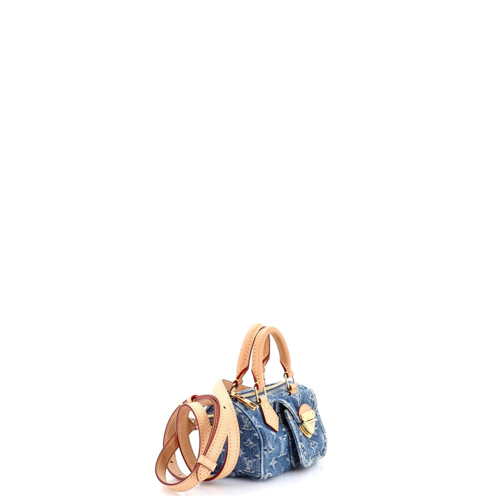 Speedy Bandouliere NM Bag Monogram Denim Nano