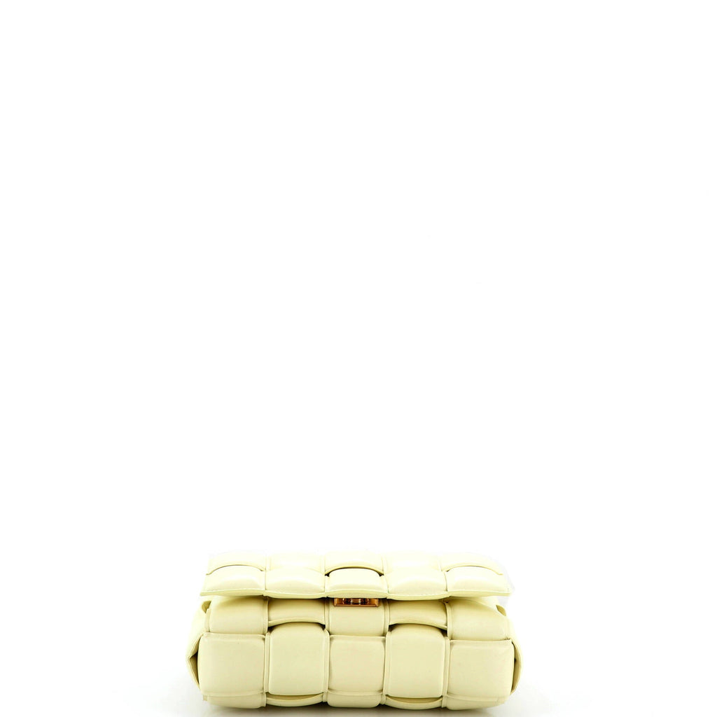 Cassette Chain Crossbody Bag Padded Maxi Intrecciato Leather