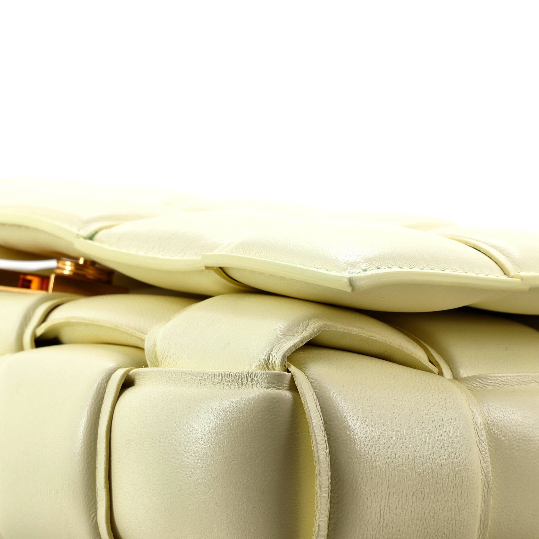Cassette Chain Crossbody Bag Padded Maxi Intrecciato Leather