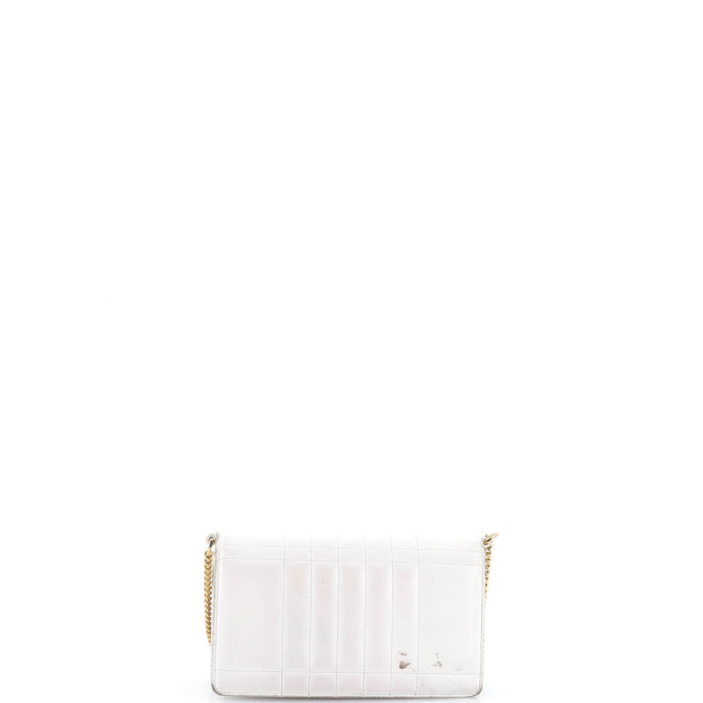 Lola Clutch on Chain Quilted Leather