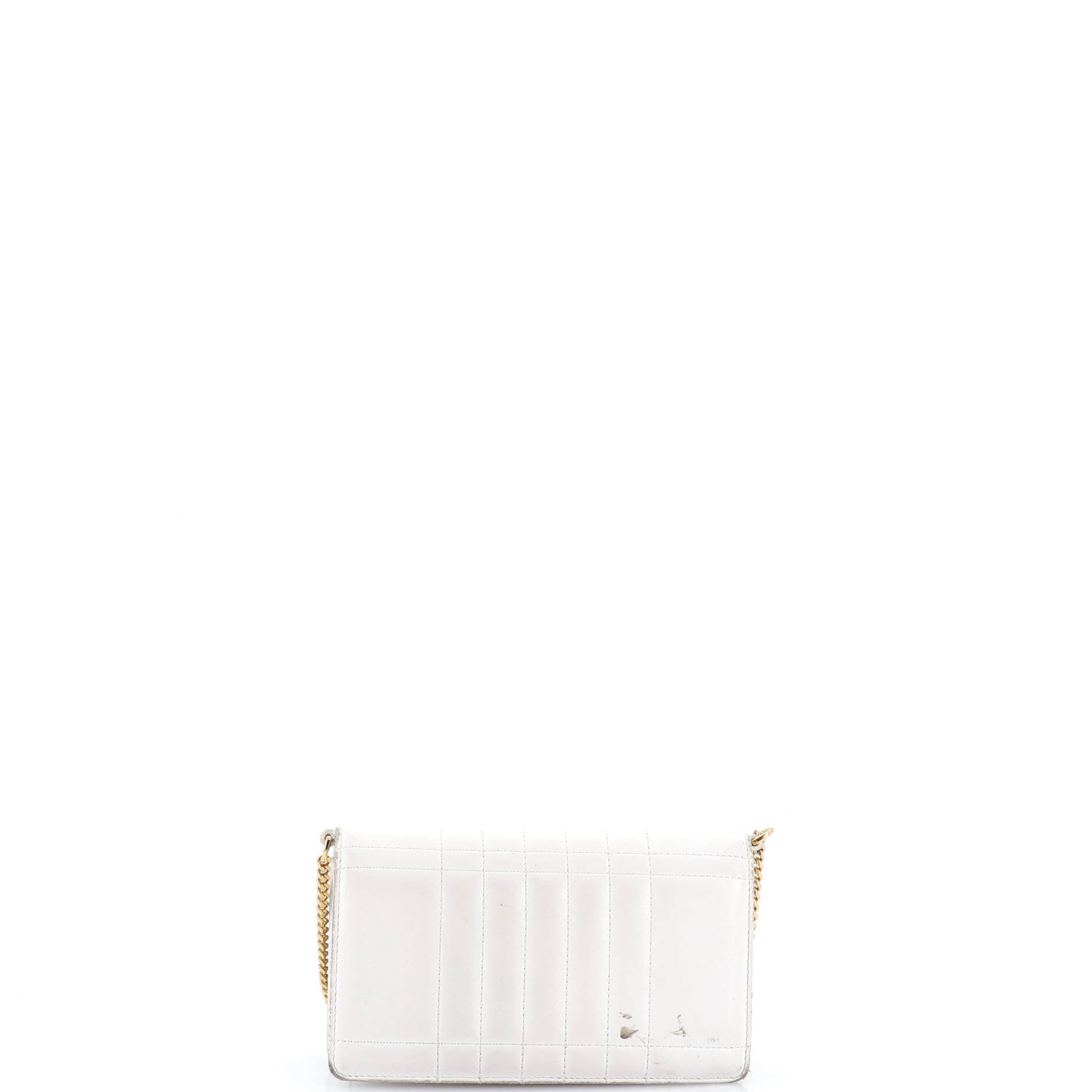 Lola Clutch on Chain Quilted Leather